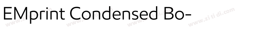 EMprint Condensed Bo字体转换